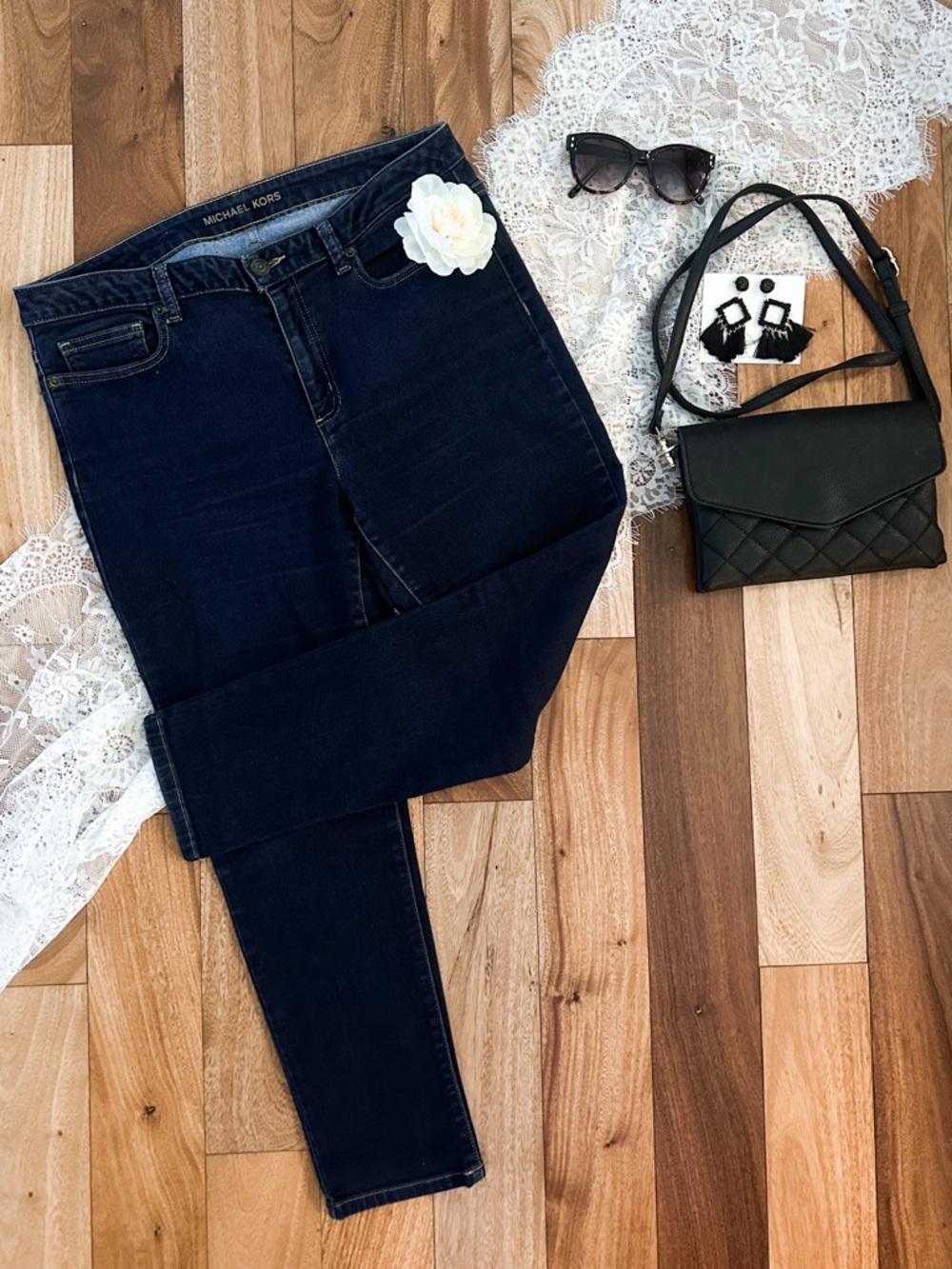 Michael Kors Navy Skinny Jeans